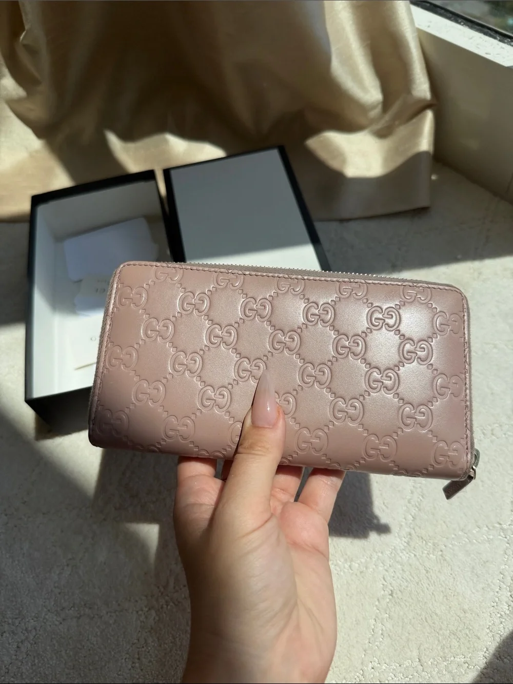 Gucci Pink Bow Wallet - Picture 3 of 5